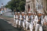 US Navy Distelfink Battalion March in Kutztown 4th of July Parade by Richard Hoffman