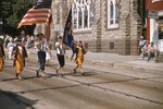 Men in Revolutionary War Costumes Carry Colors in Kutztown 4th of July Parade by Richard Hoffman