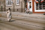 August Clown Leads Goat in Kutztown 4th of July Parade by Richard Hoffman