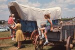 Conestoga Wagon Display at Kutztown Folk Festival by Richard Hoffman