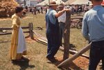 Fence-making demonstration at Kutztown Folk Festival by Richard Hoffman