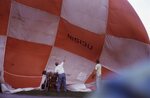Men Setting Up Hot Air Balloon by Richard Hoffman