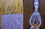 Constantine Kermes Painting, Detail by Richard Hoffman