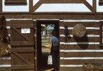 Log Barn by Richard Hoffman