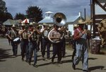 Band Marches Down Midway by Richard Hoffman