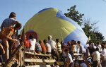 Inflating Hot Air Balloon by Richard Hoffman