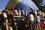 Inflating Hot Air Balloon by Richard Hoffman