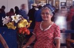 Woman with Flowers by Richard Hoffman
