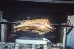Pig Roast on Festival Grounds by Richard Hoffman