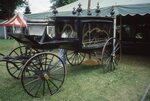 Antique Hearse Parked on Festival Grounds by Richard Hoffman