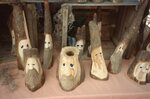 Carved Wooden Gnomes by Richard Hoffman