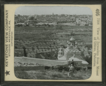 View of Jerusalem from Mount of Olives, Palestine.