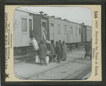 Boarding the Train at Kansk, Siberia. by Keystone View Company
