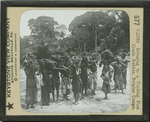 Bringing to a Trading Post Crude Rubber, Belgian Congo. by Keystone View Company